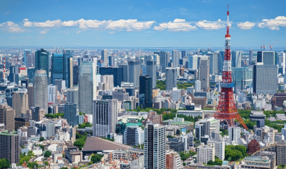 도쿄타워 낮 전경